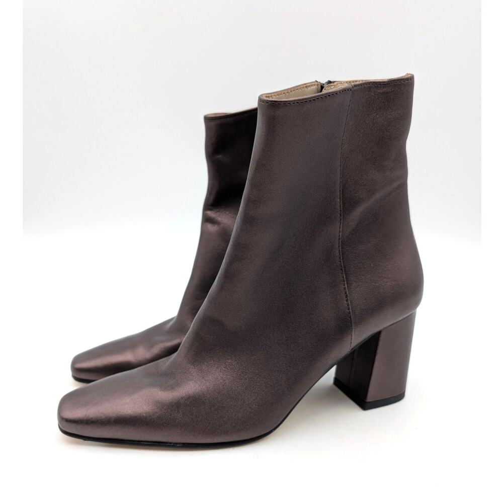 Amalfi by Rangoni Faraona Heel Bootie Womens Libre Bronze Etoile Size US7.5 EU38